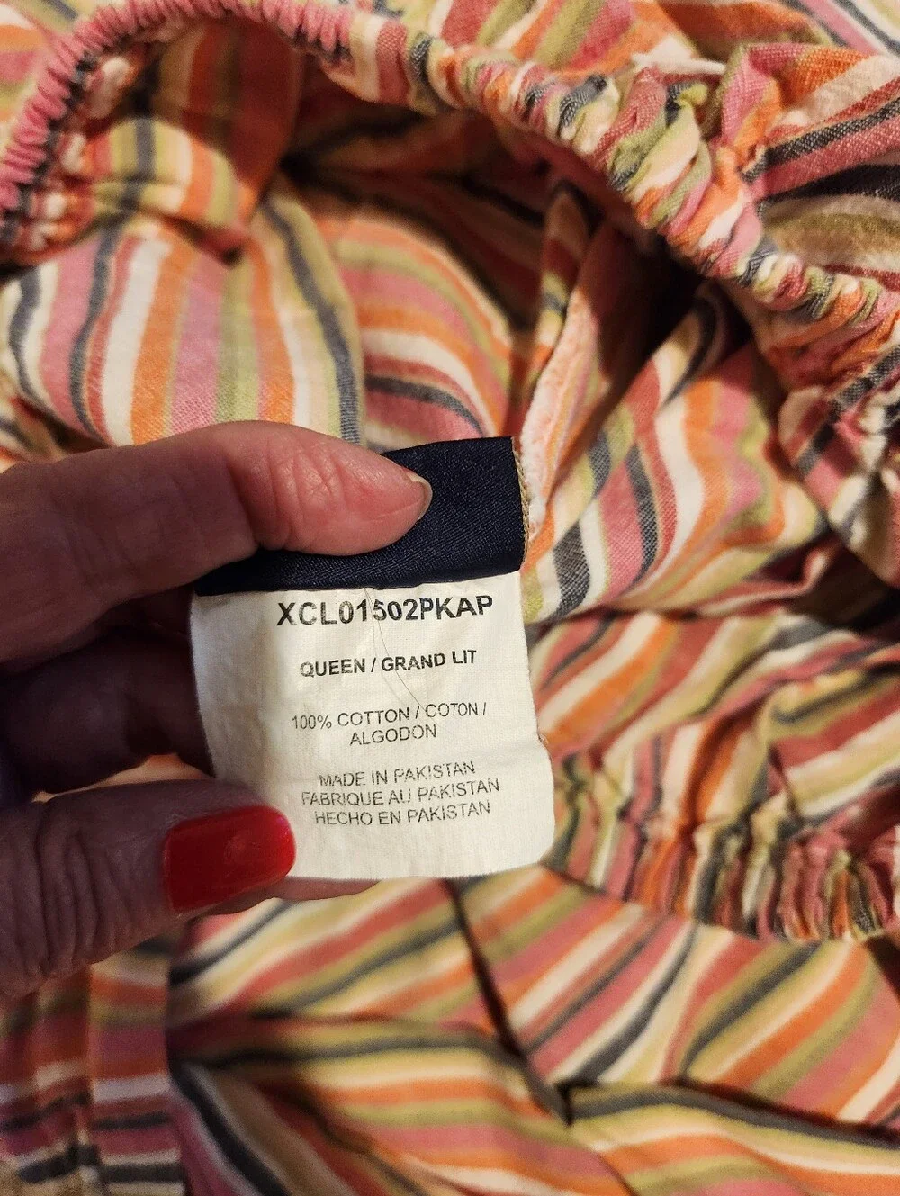 Dockers Striped 100% Cotton Queen Size Sheets Set